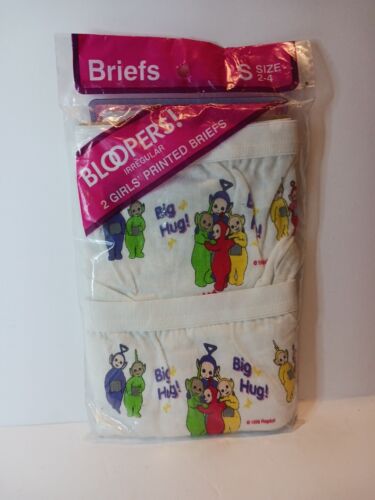 ⭐️ Rare 1996 VTG Nos Teletubbies Bloopers Girls Briefs Underwear Small  2ct (A11 - Picture 1 of 7