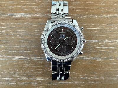 BREITLING BENTLEY 6.75 BRONZE HAVANA SPEED DIAL CHRONOGRAPH WATCH