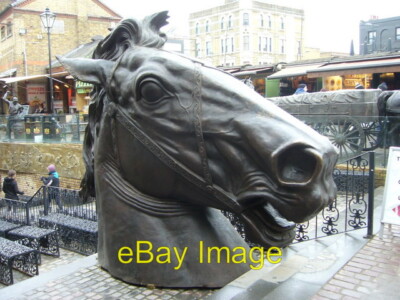 Photo 6x4 Stables Market horse's head sculpture Camden Town  c2010