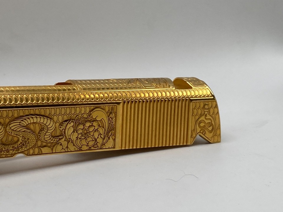 24k Gold Plated Deep Laser Engraved 1911 Mainspring Housing | Lost