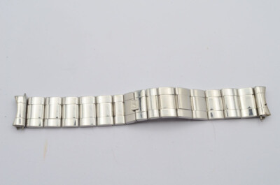 EBERHARD & CO AQUADATE HERREN STAHL ARMBAND 19MM VINTAGE SCHÖN RAR
