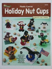 Needlecraft Shop Plastic Canvas Holiday Nut Cups Pattern Booklet Xmas Spring 78
