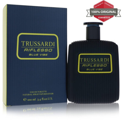 Trussardi Riflesso Blue Vibe Cologne 3.4 oz EDT Spray for Men by Trussardi