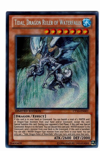 YUGIOH 2013 TIDAL, DRAGON RULER OF WATERFALLS COLLECTORS TIN FACTORY SEALED  NEW
