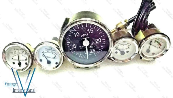 Allis Chalmers Traktor Instrument Tachometer Temp Kraftstoffanzeige Amp @Us-image