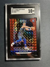 2018-19 Panini Prizm Mosaic Red #68 Luka Doncic RC ROOKIE Sgc 10 Low Pop!