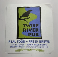 Twisp River Pub Paper Craft Beer Coaster Twisp Washington￼