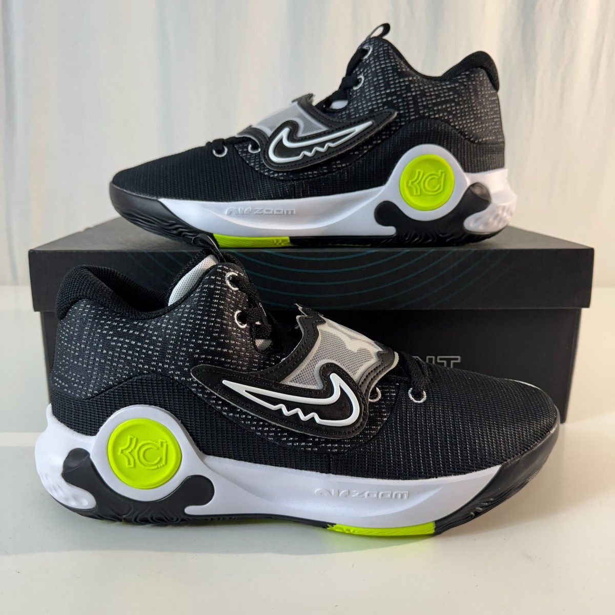 Nike KD Trey 5 x Men\'s Basketball Shoes Black/White/Volt- Size 7.5 Nike KD Trey 5 7 White Black for Sale | Authenticity  main image 3