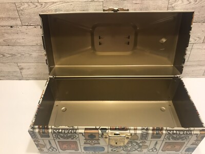 Vintage Metal Porta File Box Storage w/Key | eBay