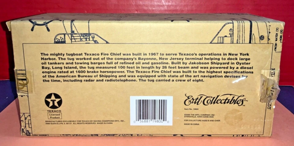 ERTL Collectibles Texaco Fire Chief Remolcador Banco 2000 con Caja - COMO ESTÁ (A) Foto 3 de 4