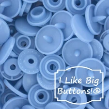 KAM Plastic Snaps: G102 Sky Blue-Size 20/T5-No Sew Snap Buttons Sewing Crafts