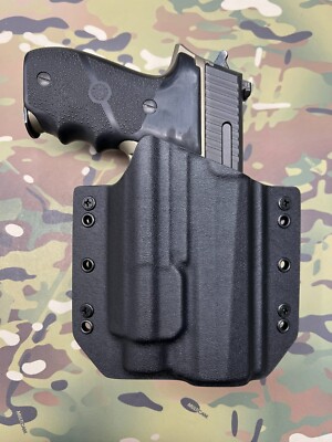 Black Kydex Holster Sig Sauer P226R Threaded Barrel Streamlight TLR-2