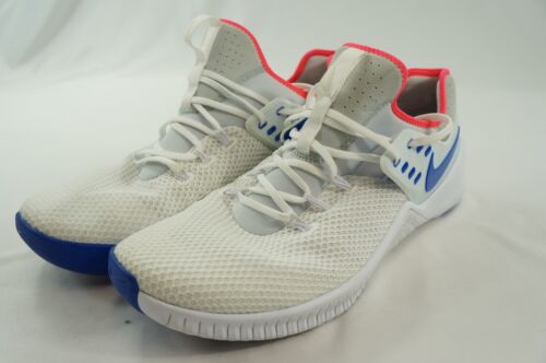 Nike Metcon Men US 15 White Racer Blue Weight Lifting Shoes AH8141-140 NWOB G412 - Picture 1 of 11