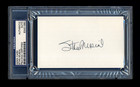 STAN MUSIAL SIGNED INDEX CARD PSA/DNA SLABBED HOF AUTOGRAPHED ST LOUIS CARDINALS