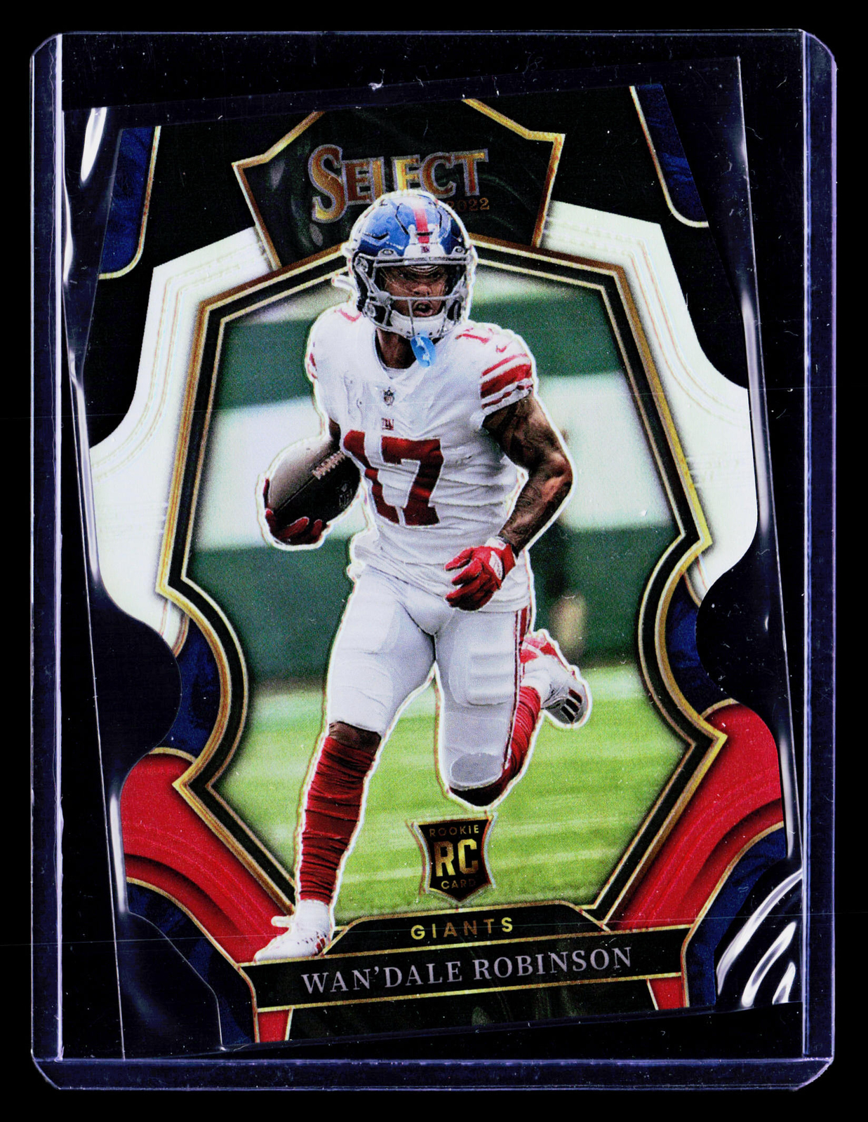 2022 Panini Select Black and Red Prizm Die Cut Wan'Dale Robinson #174 RC