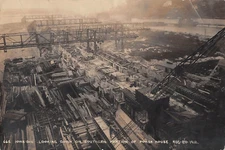 Looking Down Southern Portion Power House  Keokuk Iowa Oversize RPPC Postcard