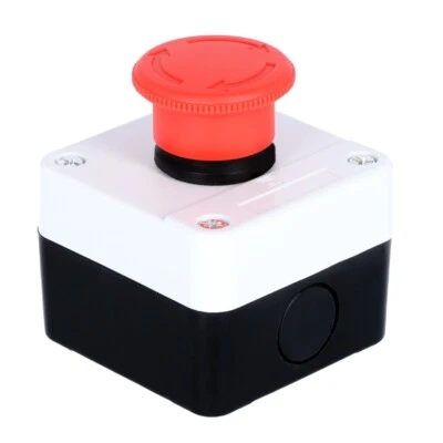 DOKTORVOLT Notausschalter STOP 10/6A 230V Notaus mit Gehäuse IP65 Ein / Aus Schalter