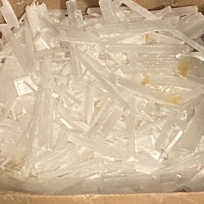 2lbs  Selenite Crystal Sticks Blades Shards For Crafting Jewelry Making