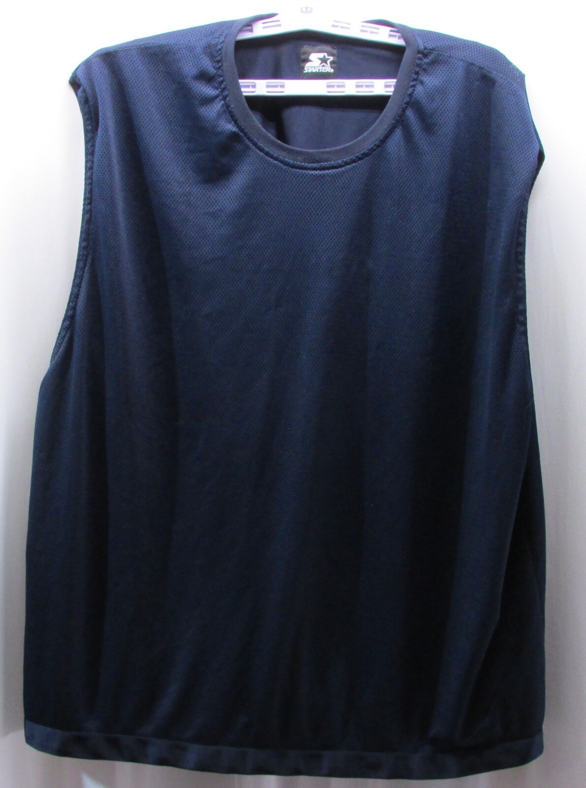 Vintage Starter Reversible Basketball Jersey Navy Blu… Gem