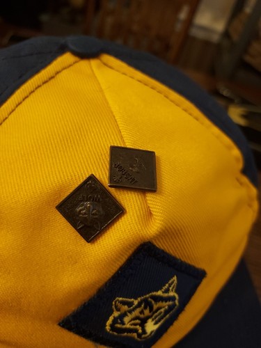 Wolf Snapback Hat Yellow Adjustable Hat Small Adjustable Cap With 2 Pins - Picture 2 of 9