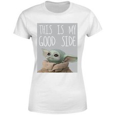 Image of The Mandalorian This Is My Good Side Women's T-Shirt - White