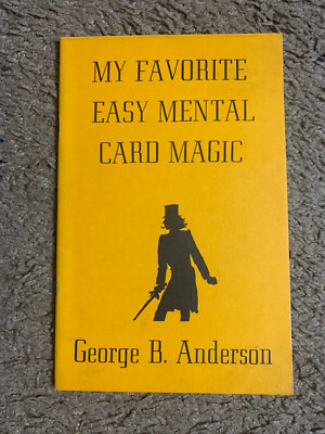    Easy Mental Card Magic By George B. Anderson / Mentalism/Mind Reading