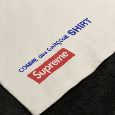 SUPREME X CDG HAROLD HUNTER TEE (WHITE) (XL) SS14 2014 COMME DES
