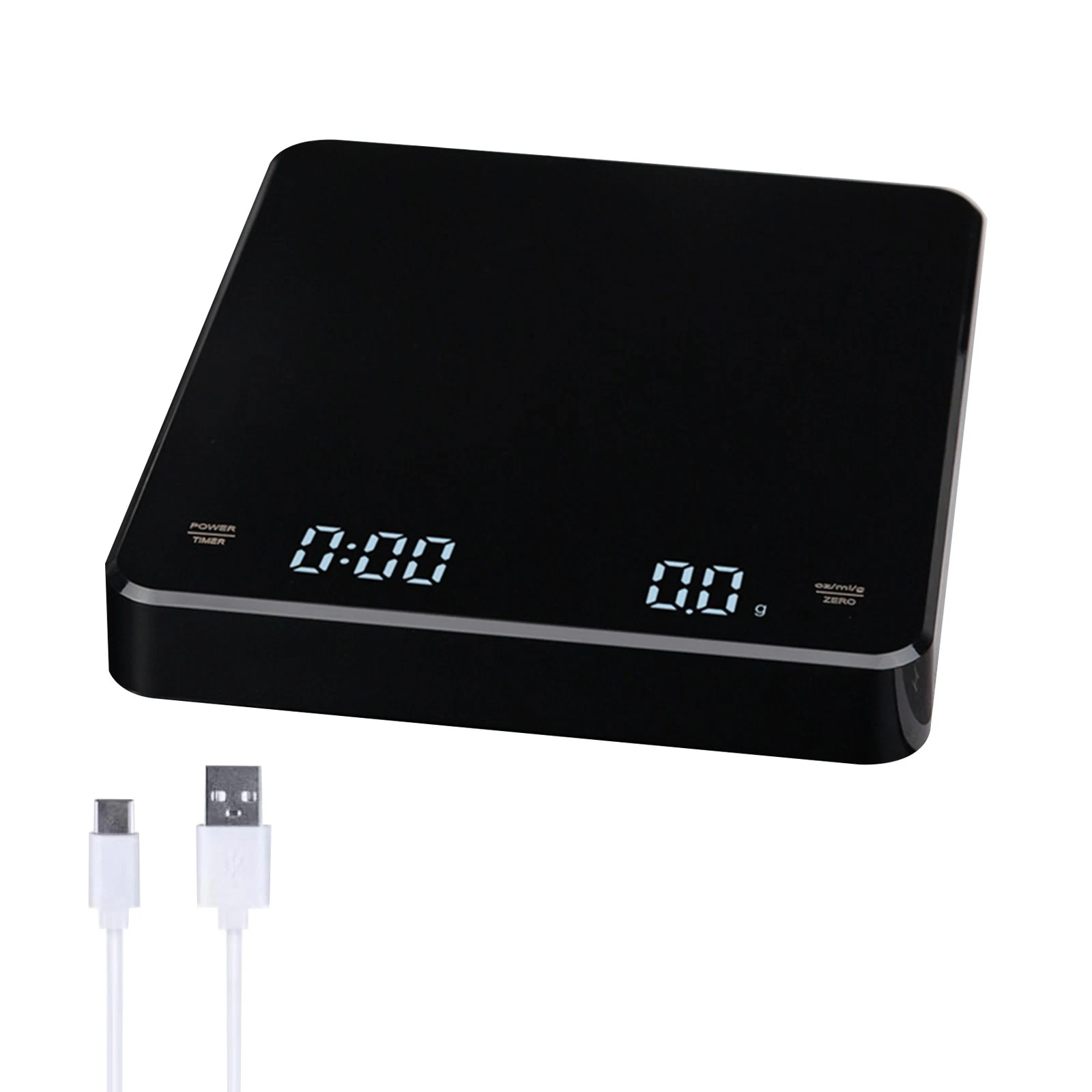 Home Electronic Digital Coffee Scale With Timer High Precision LCD Display