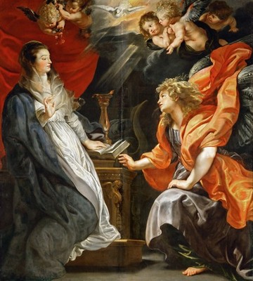 Peter Paul Rubens Verkündigung Kunstdruck Poster Wanddeko Innenraum visuelle Ausstellung