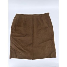 Jones New York Pencil Skirt Wool 90s Vintage Women Sz 10 Brown Worsted USA Made