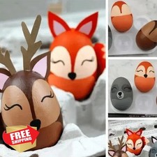 Crafare 3.75 Inch White Craft Foam Eggs, Smooth DIY Ornaments