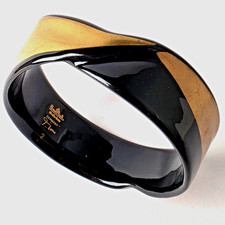 ROSENTHAL Studio-line Armreif aus Schmuckporzellan schwarz/gold