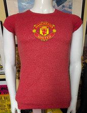 Womens Manchester United Premier League UK Soccer T Shirt Adidas Small Nice FC