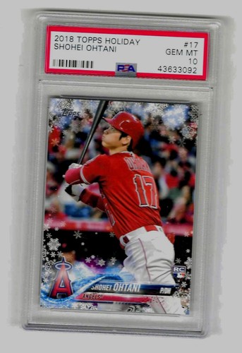 2018 Topps Holiday Shohei Ohtani Rookie PSA 10 Gem Mint