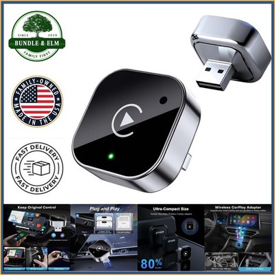 Wireless CarPlay Adapter for iPhone and Android, Plug and Play Connection