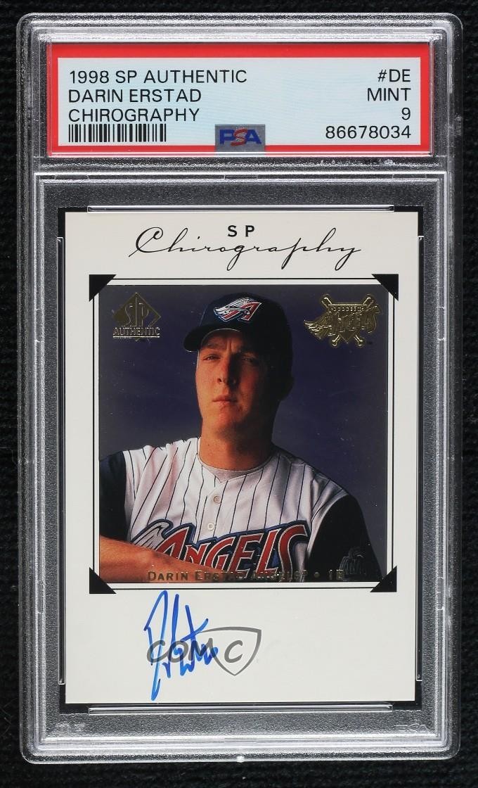 1998 SP Authentic Chirography Darin Erstad #DE Auto 0ly5