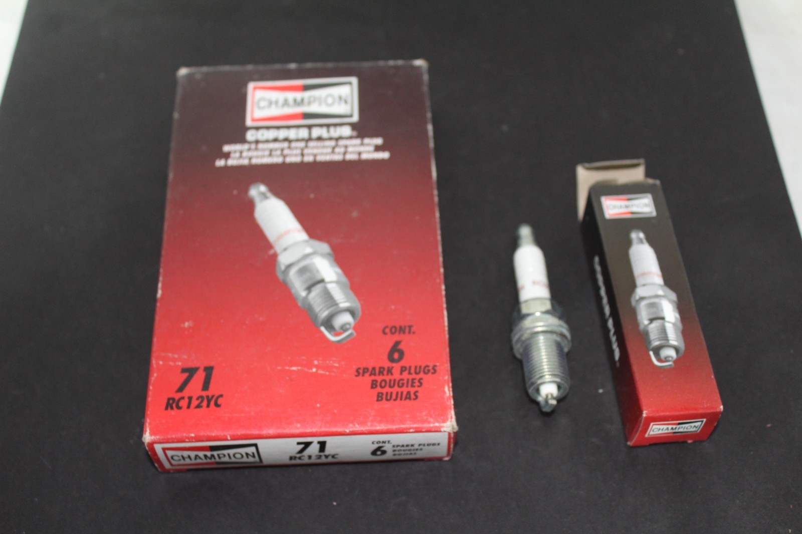 6 Copper plus Champion 71 RC12YC Spark Plugs New