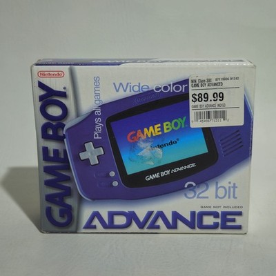Nintendo Game Boy Advance AGB-001 Indigo Purple System GBA in