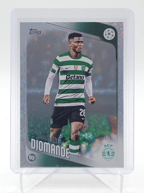 OUSMANE DIOMANDE 2025-26 TOPPS UCL PLATINUM HOLO #104 SPORTS CP 1/1 Q5446