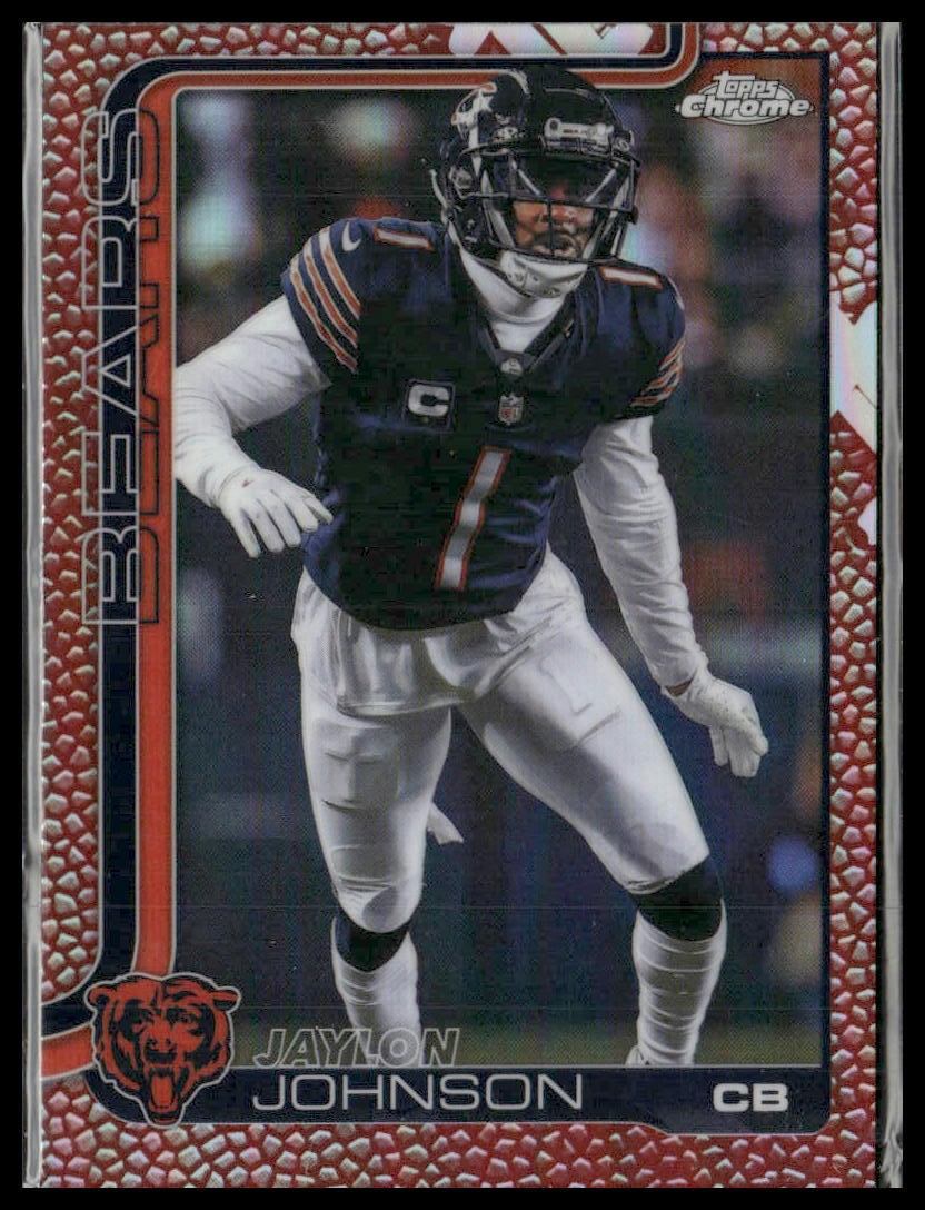 2025 Topps Chrome #57 Jaylon Johnson Football Leather Refractor