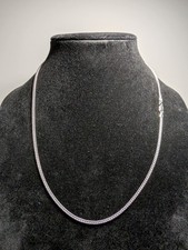 Solid 925 Italian Sterling Silver 2.8mm 22  Miami Cuban Link Chain Necklace