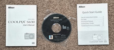 Nikon S630 User's Manual, Quick Start Guide & Software CD