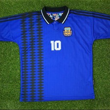 Argentina, Men's Retro Soccer Jersey, 1994,(Visita)  (Tallaje Grande)