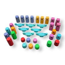 Carrera STRAX® Bahn | Set | 2x Pfeiler | 28 Pfosten | Brückenstützen | 7 Ablagen