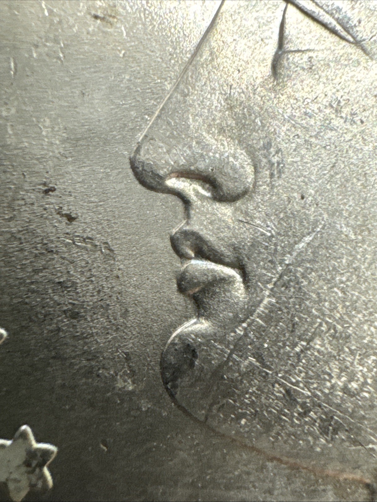 1887 PCGS MS65 -Bright Rainbow Reverse Toner VAM 35 Morgan Silver Dollar