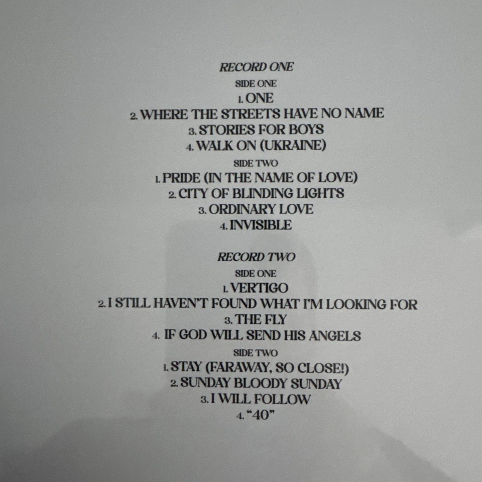 U2 Songs Of Surrender SiriusXM Translucent sea Glass Blue Vinyl 180g 2LP Foto 4 de 4