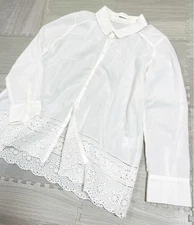 Super Hakka Cutwork Flower Embroidered Lace Blouse