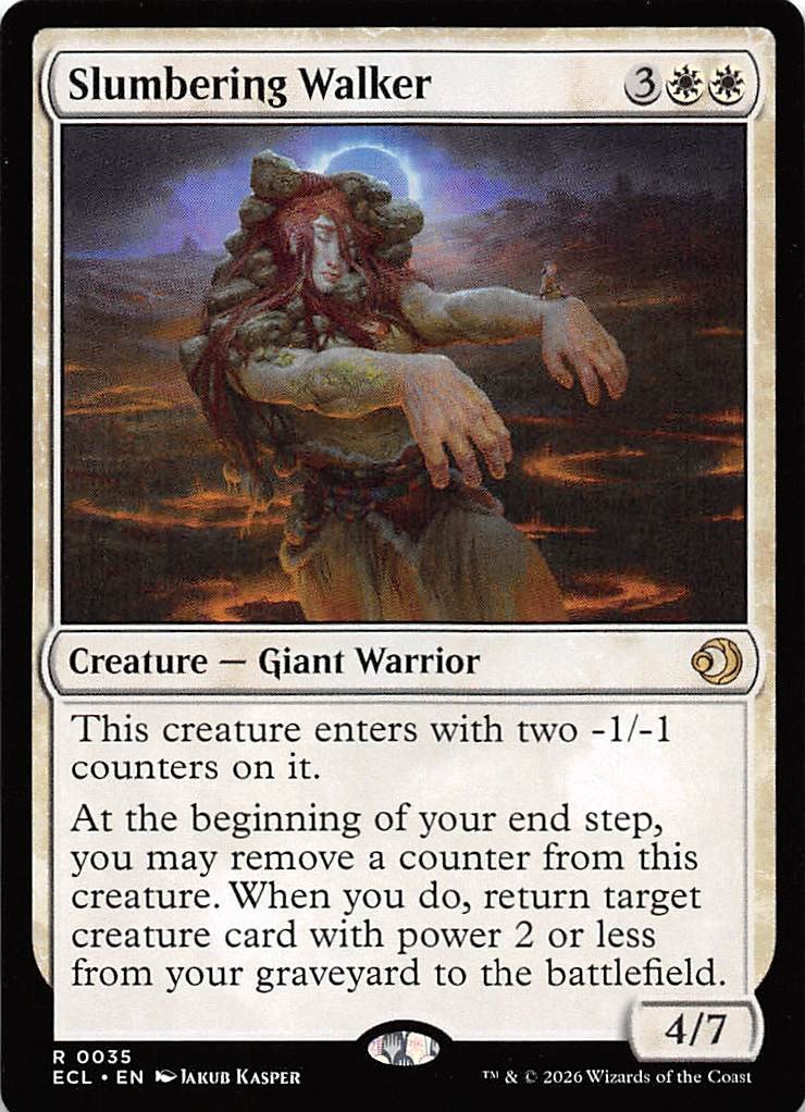 Slumbering Walker 35 Lorwyn Eclipsed Magic the Gathering