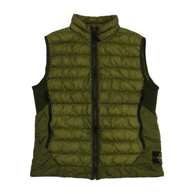 Stone Island Gilet  S/S 18 Garment Dyed Micro Yarn Down   Size X-Large Khaki