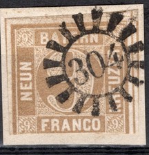 Bayern Mi.Nr. 11 Mühlrad 304 , gestempelt ( 6197 )